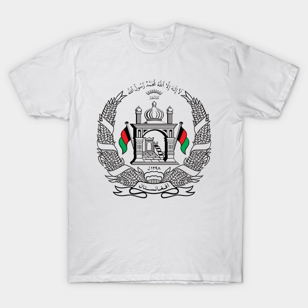 National Emblem of Afghanistan T-Shirt by Flags of the World